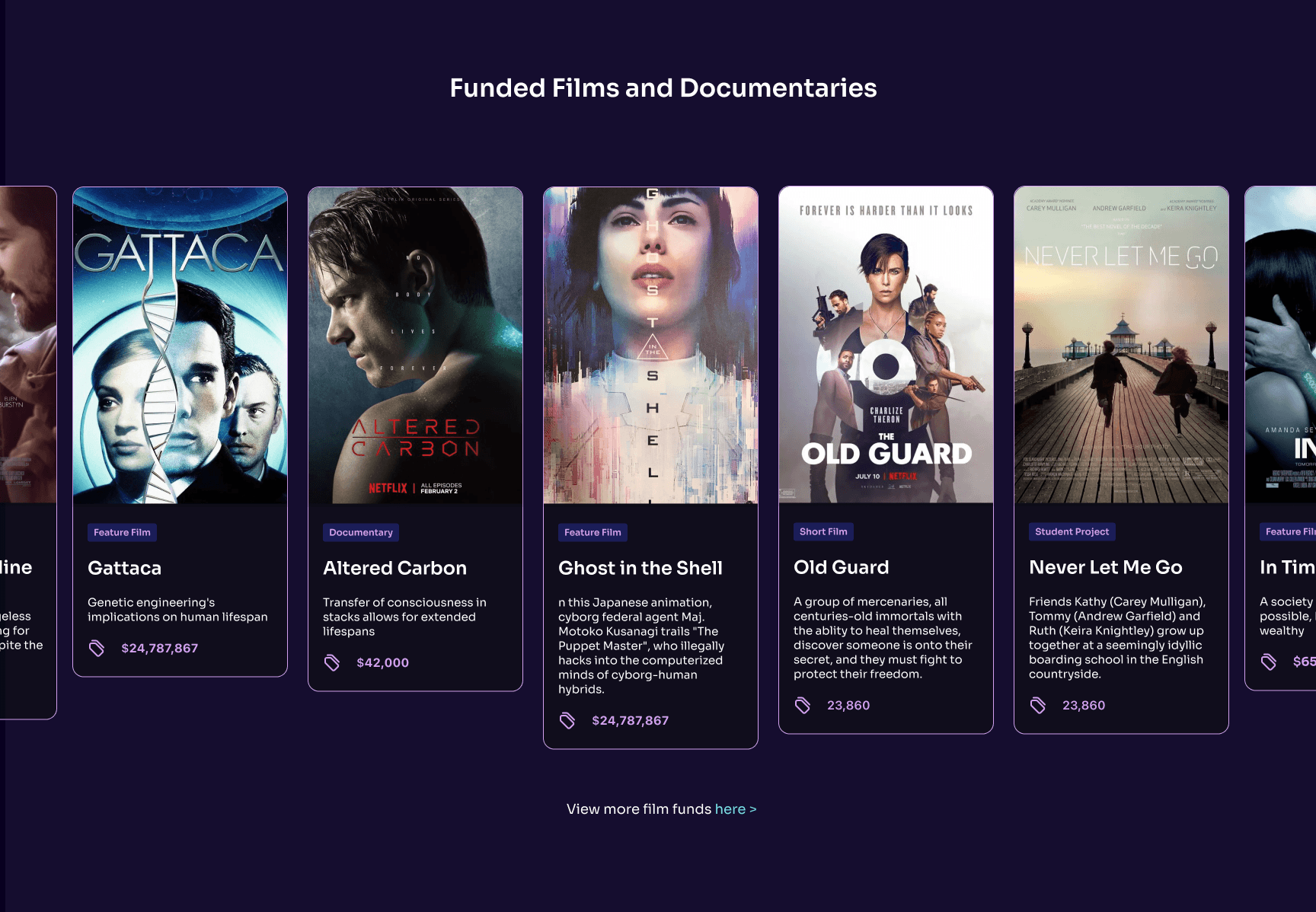 JellyFish Dao landing page section