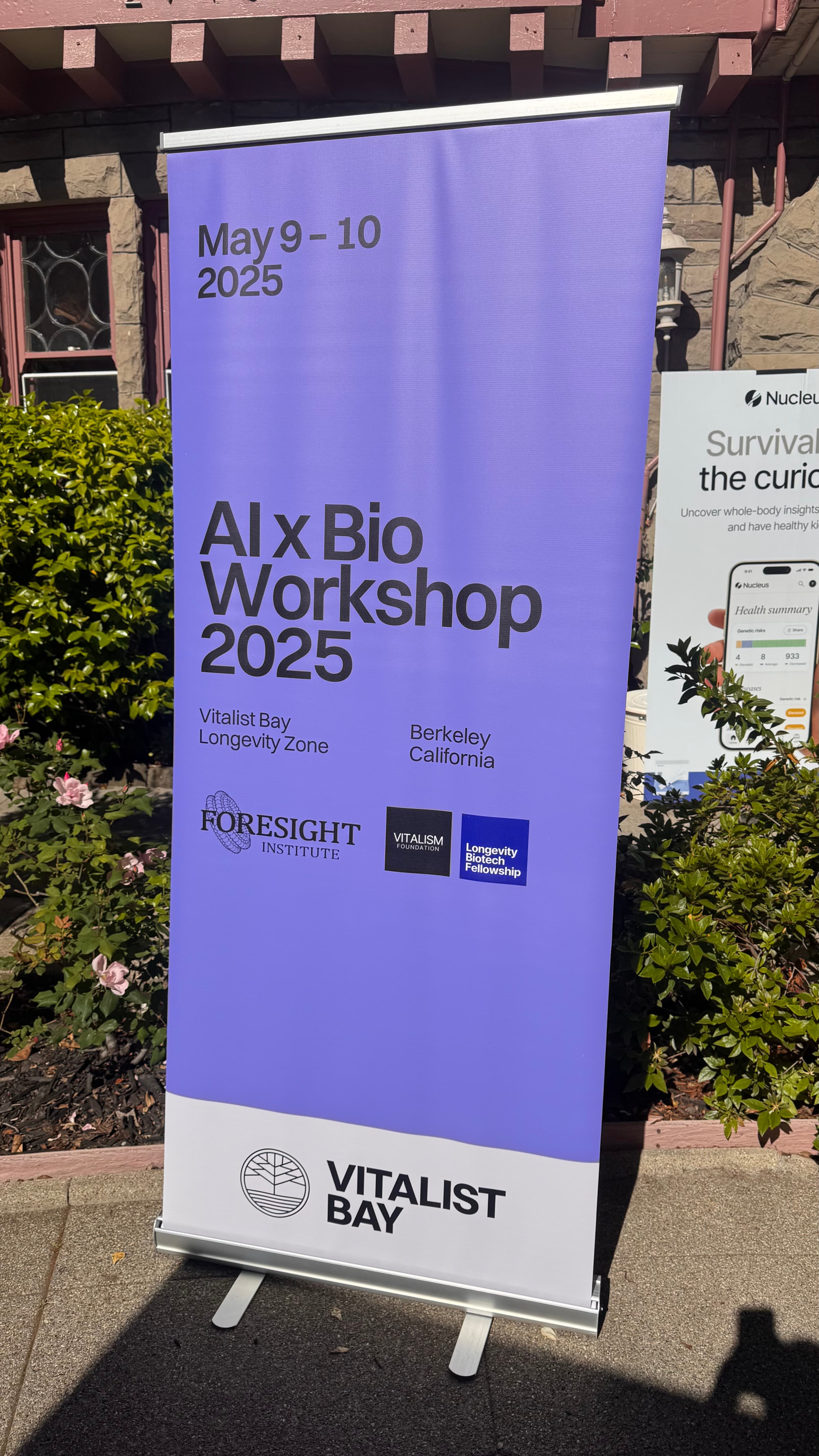 AI × Bio rollup banner installed on-site