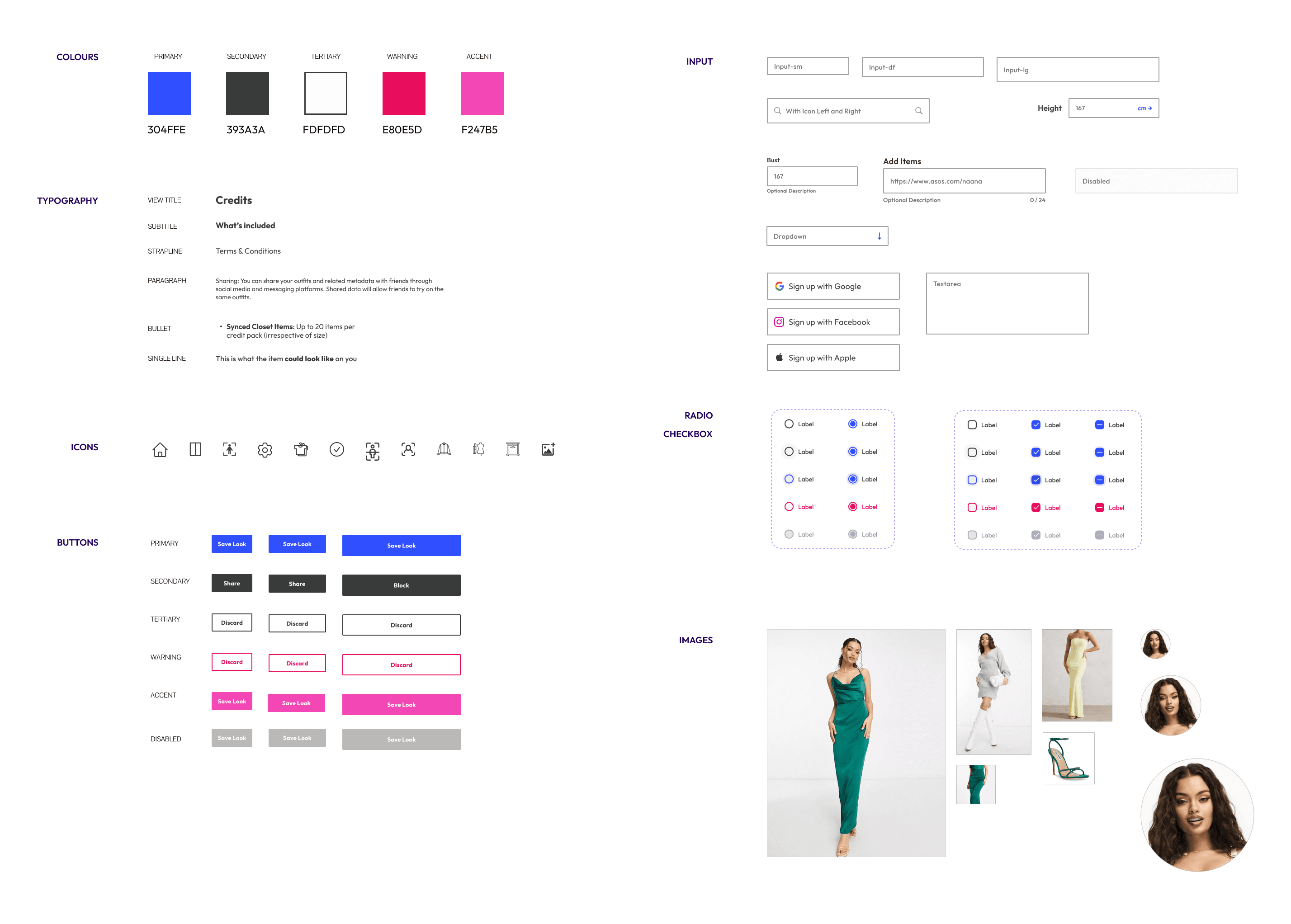 Design system tokens & components