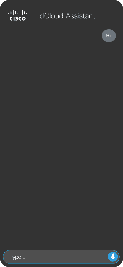 dCloud Assistant — Top 5 Demos screen
