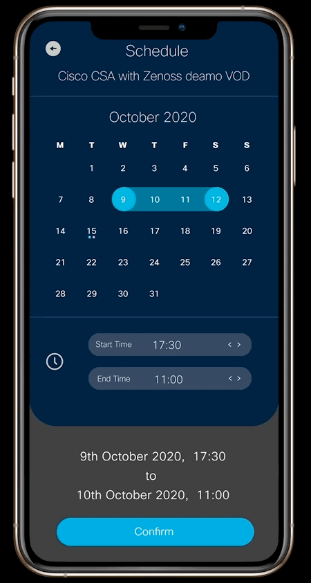 Demo Scheduling — confirm booking interaction